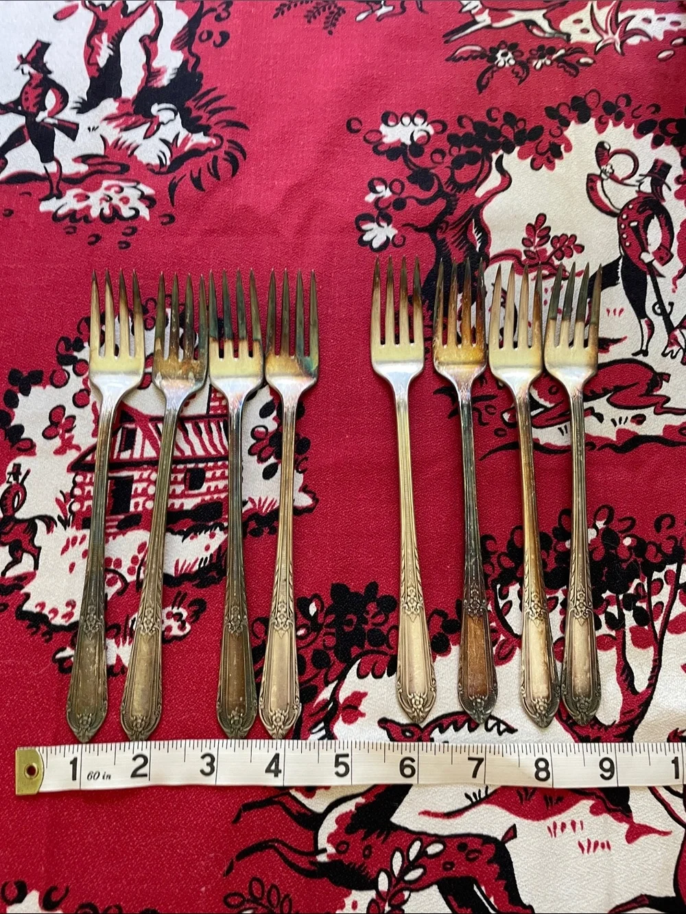 Set of 8 antique William Rogers forks